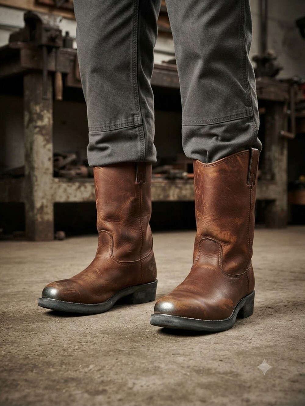 Lehigh Leather Steel Toe Work Boots